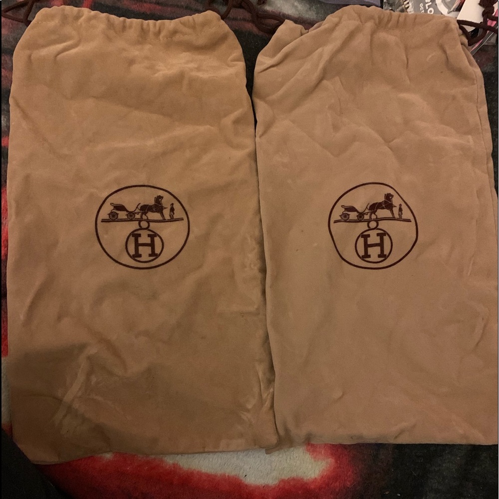 Hermes of Paris shoe dust bags